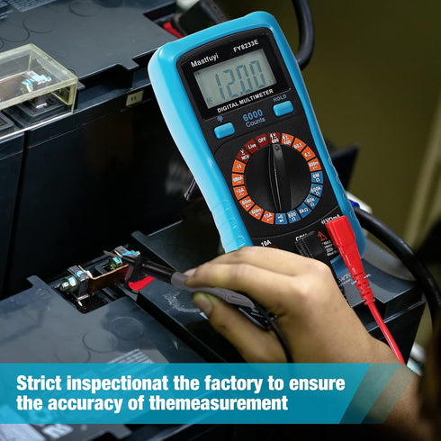 Digital Multimeter, True RMS 6000 Counts, Multi Tester, NCV Electrical Tester, Backlit LCD Display, Auto-Ranging Tests, Voltage, Current, Resistan...