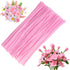 100 Pieces Pipe Cleaners Chenille Stem, Pink Pipe Cleaners Set for Pipe Cleaners Flower Kit DIY Arts Crafts Decorations, Chenille Stems Pipe Clean...