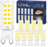GOLSPARK 10 Pack G9 LED Bulbs 4W 5000k Daylight White, G9 40W Halogen Replacement Light Bulbs, AC120V G9 Bi-pin Base T4 LED Bulbs for Chandelier W...