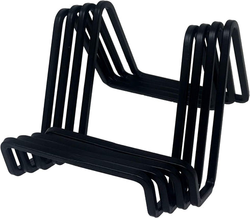 (4 Pack) Tetra-Teknica DS01-B 3 Inch Square Wire Display Stand for Plate, Artwork, Picture Frame, Plaque and More, Color Black...