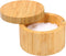 HTB Bamboo Salt Box With Magnetic Swivel Lid, 8.5oz Round Spice Container, Secure Durable Storage & Organization for Seasonings, Herbs...
