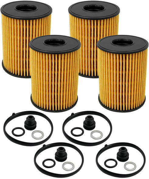 4 Pack Oil Filters Replace 26350-2S000 21513-23001 Fit for Hyundai Sonata Tucson Kia K5 Sorento Telluride 2.5L 2020 2021 2022...