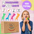 Biodegradable Kids Flossers -100 Pack, Natural Kids Floss Picks, Fluoride Free, Biodegradable Floss Pick, Organic Animal Kids Dental Floss Picks, ...