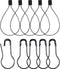 Hestya 500 Pieces Hang Tag String Black 500 Pieces Black Pins 6.6 Inch Nylon String Price Tags Plastic Fastener 0.8 Inch Metal Ground Pins Pear Sh...