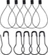 Hestya 500 Pieces Hang Tag String Black 500 Pieces Black Pins 6.6 Inch Nylon String Price Tags Plastic Fastener 0.8 Inch Metal Ground Pins Pear Sh...