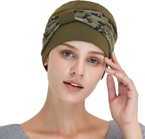 Bamboo Double Layered Comfort Beanie for Cancer Patient, Chemo Patient, Hats for Cancer Chemo Patients Women...
