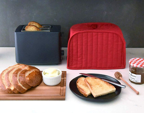 Toaster Appliance Cover Polyester Bread Toaster Cover Bakeware Protector Dust and Fingerprint Protection Four Slices...