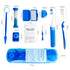 Portable Orthodontic Oral Care Kit - 2Pack - Travel Kit for Patients, Interdental Brushing Wax Floss Toothbrush Cleaning(Purple & Blue)...