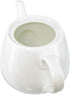 White Porcelain Teapot 2 Cup Raffles Small Ceramic Tea Pot for Loose Leaf Tea or Bags Modern White Teapots for Tea Party Durable Elegant Teapot Ce...