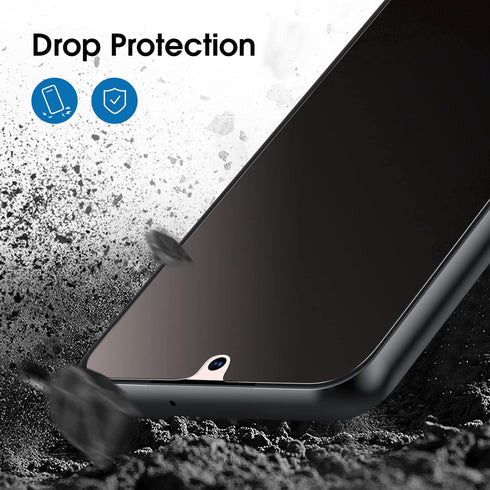 amFilm Privacy Screen Protector Samsung Galaxy S22 Plus 5g 6.6 inch, Samsung Galaxy S22 + 5g 6.6 inch with 2 Pack Camera Lens Protector, Fingerpri...