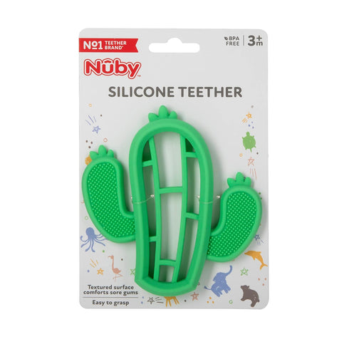 Nuby Cactus Teether - Soft Toy for Baby Teething Relief - 3+ Months...