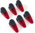 3-1/4" Length Plastic Refrigerator Magnet Clips Sets?Magnet Paper Clips, Snacks Bag Clips?Multipurpose Clips - Set of 6 (Red)...