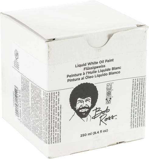 Bob Ross Liquid White Oil Paint, 237ml jar (750006207)...