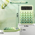 Mechanical Pushbutton Calculator, 12 Digit Large LCD Display, Big Buttons Easy to Press Use as Office Calculators Desktop, Forest Green Computer B...
