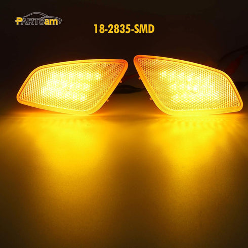 Partsam Driver and Passenger Park Signal Side Marker Lights Lamps Assembly for Wrangler TJ 1997-2006 Side Marker Corner Lights Signal Lamps Left &...