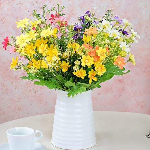 Artificial Daisy Flowers Assorted Colors Bunches of 8...
