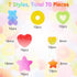 70 Pcs Mixed Candy Charms Soft Jelly Sugar Resin Flatback Beads Pendants Mini Assorted Jelly Buttons Heart Star Candy Bear Doughnut Shaped Charm w...