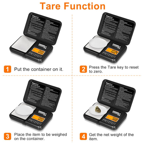 Digital Pocket Scale 200g/ 0.01g, Gram Scale with LCD Backlit, Tare, Mini Scale 6 Modes, Small Scales Digital Gram and Oz for Jewelry, Powder, Her...