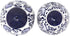 Encantada Handmade Hand-Painted Authentic Mexican Pottery, Salt and Pepper Shaker Set, Blue Flower (MC085F-K2)...