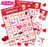 Valentines Day Large Size Bingo Game Card for Kids/Adults, 24 Players - Valentine Game for Family/School Classroom/Large Group, Valentine Party Fa...