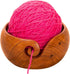 Joyeee 6.3 Inches Yarn Bowl, 1 PCS Crafted Knitting Yarn Storage Bowl with Carved Holes, Yarn Holder for Knitting and Crochet Yarn Knitting Access...