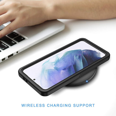 Lanhiem for Samsung Galaxy S21 Case, IP68 Waterproof Dustproof Case with Built-in Screen Protector, Rugged Full Body Shockproof Protective Phone C...