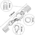 Syhood 450 Pieces Fold Over Cord End Caps Open Jump Ring Connectors and Bracelet Necklace Lobster Claw Clasps for Jewelry Making Accessories Kit(S...