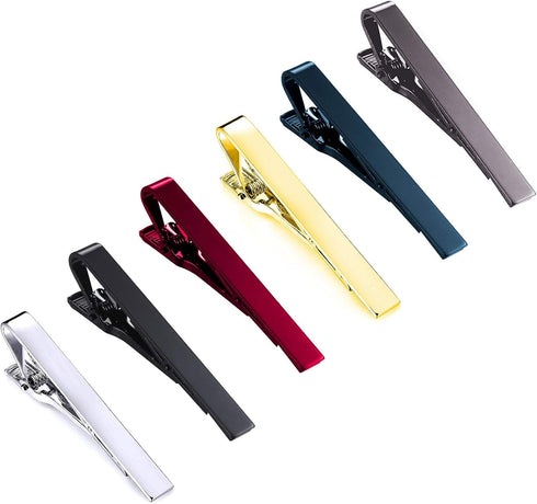 Tornito 6Pcs Tie Clips Set for Men Tie Bar Clip Set for Regular Skinny Ties Necktie Wedding Business Clips for Men...