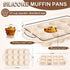 Silicone Muffin Pan - 12 Cups Muffin Baking Mold With Reinforced Stainless Steel Frame Inside, Non-stick Bakeware Durable Baking Mold Cupcake Mold...