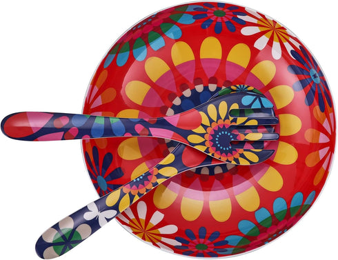 French Bull Salad Server 2 Piece Set - Melamine Dinnerware - 13" - Outdoor, Party, Utensils - Festival...