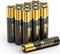 BONAI Gold Top Rechargeable AAA Batteries 12 Count, Upgrade High Capacity 1100mAh NiMH Batteries Low Self-Discharge...