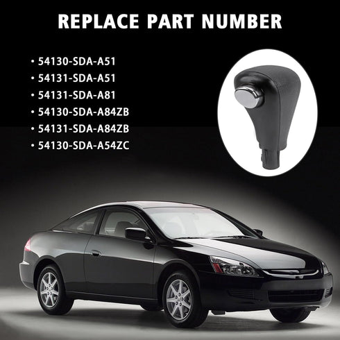 ZONFANT Gear Shifter Knob, Automatic Shift Handle Compatible with 2003-2006 Honda Accord, Replace#54131-SDA-A51 54130-SDA-A84ZB 54131-SDA-A81...
