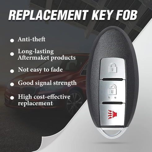 keyless Entry Remote car Key fob Replacement for for Nissan Cube Juke Leaf Quest CWTWB1U808 315MHz...