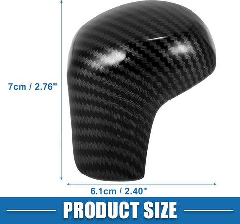 Gear Shift Knob Cover Automatic Transmission Lever Trim for Honda Civic 10th Gen 2016 2017 2018 2019 2020 2021 ABS Carbon Fiber Pattern Black...