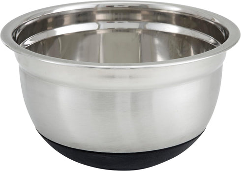 Winco Mixing Bowl with Silicon Base, 1.5-Quart, Stainless Steel, Black...