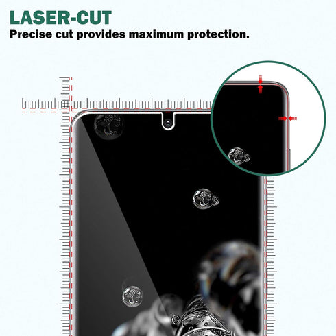 EGV 5Pack 2pcs Flexible TPU Screen Protector + 3pcs Tempered Glass Camera Lens Protector for Samsung Galaxy S20 Ultra 6.9-inch,Positioning Tool, S...