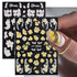 Flower Nail Art Stickers Decals 5D Embossed Spring Nail Decals 3D Self-Adhesive Nail Art Supplies Yellow Pink White Kapok Camellia Design Nail Acc...