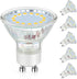GU10 LED Light Bulb, 50 Watt Halogen Equivalent, Soft White 3000K 450LM Non-Dimmable 4W LED Replacement Recessed Track Lighting, 5-Pack...
