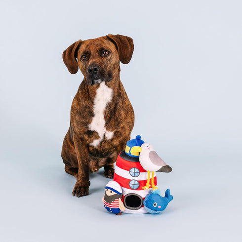 Fringe Studio Plush Dog Toy Set, Interactive Hide and Seek Play, Ships Ahoy, Pet Shop Collection (289248)...