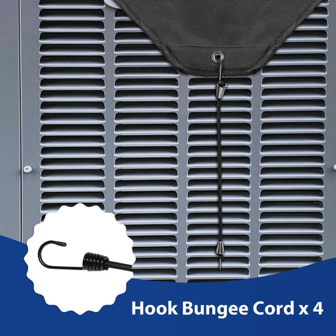 Hiturbo Air Conditioner Cover for Outside Units: Waterproof AC Covers for Outdoor Unit Top - Winter Heavy Duty Sturdy Universal A/C Defender - 36x...