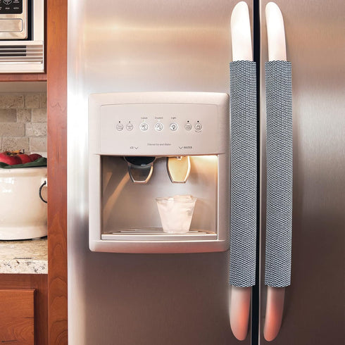 7Pcs Refrigerator Door Handle Cover Washable Kitchen Appliance Decor Handles Fridge Oven Microwave Dishwasher Antiskid Protector Handle Cover, Kee...