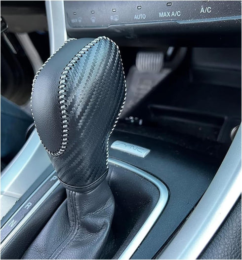PU Carbon Fiber Gear Shift Knob Cover for Ford Focus 2012 2013 2014 2015 2016/ Ford Fiesta 2014 2015 2016 / Ford Fusion S,Ford Fusion SE 2013 2014...