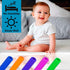 Hollow Teething Tubes Soft and Durable Baby Teether with Brushe 6-Pack Teething Toys for Babies 6-18 Months Silicone Teethers for Toddlers Sensory...