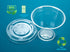 Golden Apple,9oz Plastic cups with flat lid no hole 50sets...