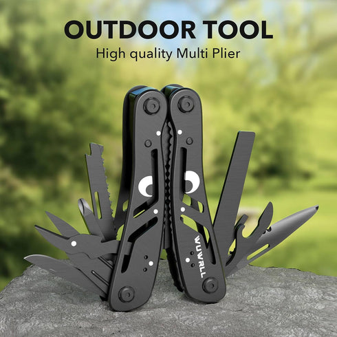26-in-1 Multitool?Professional Stainless Steel Multi Tools ?Multitool Pliers Pliers Pocket Knife with Heavy Duty Pliers Screwdriver Sleeve, Replac...