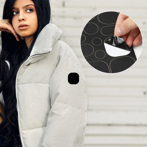 5 Sheets Down Jacket Repair Patch, Black Self Adhesive Nylon Repair Patch Tape Washable Fabric Clothing Repair Patch Tape for Puffer Jackets Coats...