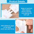 3pcs Split Flange Toilet Pipe Flange Cover 28mm/1.1inch, Plumbing Cover Plates Self Adhesive Wall Split Flange Escutcheon Plates, White ABS Kitche...