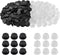 100 Pcs Buckle Plastic Button, 0.45 Inch Clear Black Plastic Buttons for DIY Shoe Back Decoration Shoe Decoration Accessories Wristband Charms DIY...