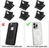 6Pcs Foldable Cell Phone Stand, Multi-Angle Pocket Phone Stand Portable Universal Desk Stand for All Mobile Smart Phone Tablet Display......