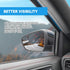 Left Driver Side View Heated Mirror Glass Replacement for 2012 2013 2014 2015 2016 2017 2018 Ford Focus Side Mirror Glass With Rear Holder Replace...